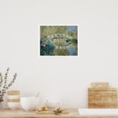 Claude Monet | Die japanische Brücke, Giverny Poster (Küche)