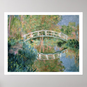 Claude Monet   Die japanische Brücke, Giverny Poster