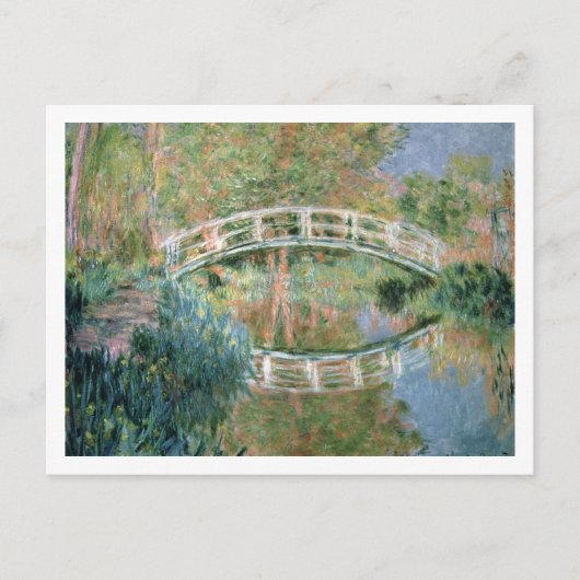 Claude Monet | die japanische Brücke, Giverny Postkarte (Vorderseite)