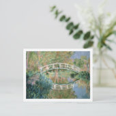 Claude Monet | die japanische Brücke, Giverny Postkarte (Stehend Vorderseite)