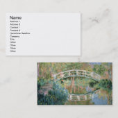 Claude Monet | die japanische Brücke, Giverny Visitenkarte (Vorne/Hinten)