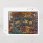 Claude Monet | Die japanische Brücke Postkarte (Vorne/Hinten)