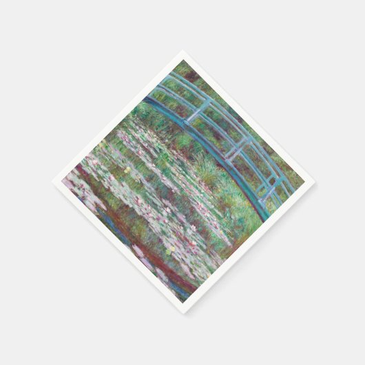 Claude Monet Die japanische Brücke Serviette (Ecke)