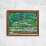 Claude Monet Die japanische Fußbrücke Alte Kunst Poster<br><div class="desc">Poster von Claude Monet,  The Japanese Footbridge,  1899. Altes berühmtes Gemälde mit blauer Brücke und Wasserlililie in einem impressionistischen Stil. CCO Lizenz,  Public Domain Art. Frame nicht inbegriffen.</div>