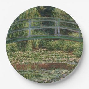Claude Monet - Die japanische Fußgängerbrücke Pappteller