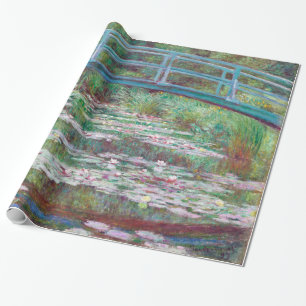 Claude Monet Die Japanische Fußgängerbrücke Vintag Geschenkpapier