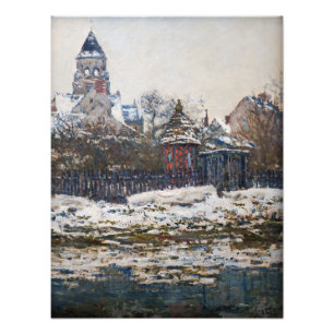 Claude Monet - Die Kirche in Vetheuil Fotodruck