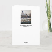 Claude Monet - Die Kirche in Vetheuil Karte (Rückseite)