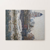 Claude Monet - Die Kirche in Vetheuil Puzzle (Horizontal)