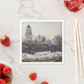 Claude Monet - Die Kirche in Vetheuil Serviette (Beispiel)