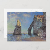 Claude Monet - Die Klippen bei Etretat 1885 Postkarte (Vorne/Hinten)