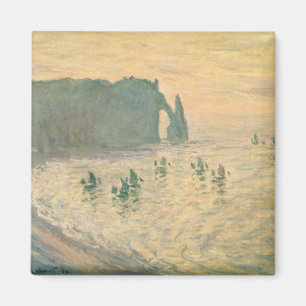 Claude Monet   die Klippen bei Etretat, 1886 Magnet
