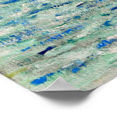 Claude Monet - Die Klippen bei Étretat Poster (Ecke)