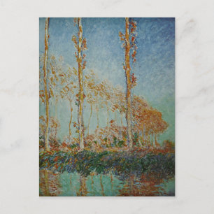 Claude Monet - Die Pappeln Kunstwerk Postkarte