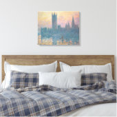 Claude Monet | Die Parlamentshäuser, Sunset Leinwanddruck (Insitu (Schlafzimmer))