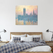 Claude Monet | Die Parlamentshäuser, Sunset Leinwanddruck (Insitu (Schlafzimmer))