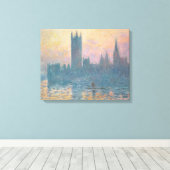 Claude Monet | Die Parlamentshäuser, Sunset Leinwanddruck (Insitu (Holzboden))