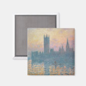 Claude Monet | Die Parlamentshäuser, Sunset Magnet (Vorderseite/Rückseite)