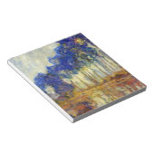Claude Monet - Die Poplars im Herbst Notizblock (angewinkelt)