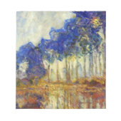 Claude Monet - Die Poplars im Herbst Notizblock (Vorderseite)