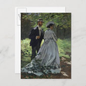 Claude Monet | Die Promenade, Bazille, Camille Postkarte (Vorne/Hinten)