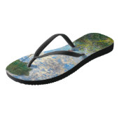 Claude Monet - Die Promenade, Frau mit Sonnenschir Badesandalen (Schrägansicht)