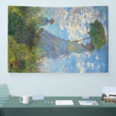 Claude Monet - Die Promenade, Frau mit Sonnenschir Banner (Messe)