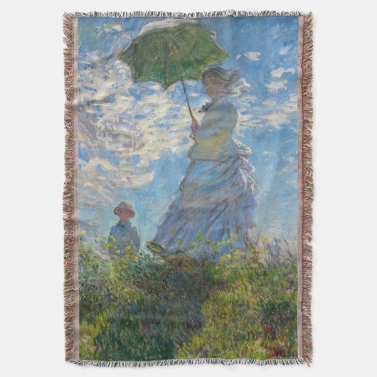 Claude Monet - Die Promenade, Frau mit Sonnenschir Decke (Vorderseite Vertikal)