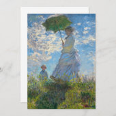 Claude Monet - Die Promenade, Frau mit Sonnenschir Einladung (Vorne/Hinten)