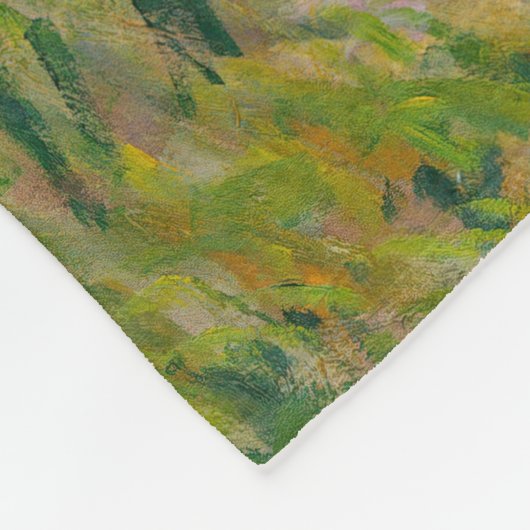 Claude Monet - Die Promenade, Frau mit Sonnenschir Fleecedecke (Ecke)