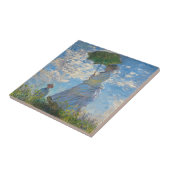 Claude Monet - Die Promenade, Frau mit Sonnenschir Fliese (Seite)