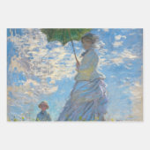 Claude Monet - Die Promenade, Frau mit Sonnenschir Geschenkpapier Set (Vorderseite)