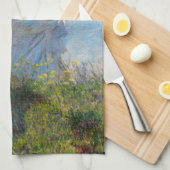 Claude Monet - Die Promenade, Frau mit Sonnenschir Geschirrtuch (Viertel Falte)