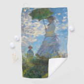 Claude Monet - Die Promenade, Frau mit Sonnenschir Golfhandtuch (Insitu)