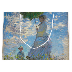 Claude Monet - Die Promenade, Frau mit Sonnenschir Große Geschenktüte