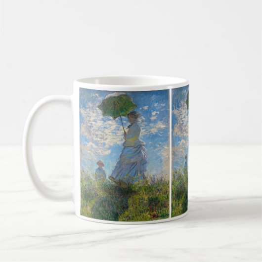Claude Monet - Die Promenade, Frau mit Sonnenschir Kaffeetasse (Links)
