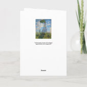 Claude Monet - Die Promenade, Frau mit Sonnenschir Karte (Rückseite)