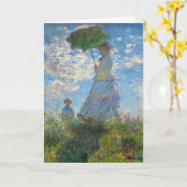 Claude Monet - Die Promenade, Frau mit Sonnenschir Karte (Gelbe Blume)