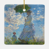 Claude Monet - Die Promenade, Frau mit Sonnenschir Keramikornament (Rückseite)