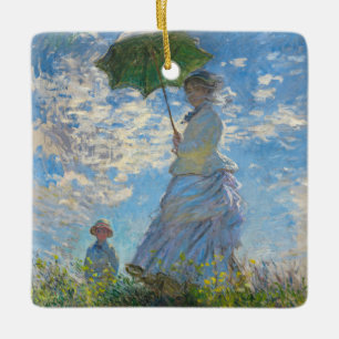 Claude Monet - Die Promenade, Frau mit Sonnenschir Keramikornament