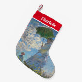 Claude Monet - Die Promenade, Frau mit Sonnenschir Kleiner Weihnachtsstrumpf (Vorderansicht (hängend))