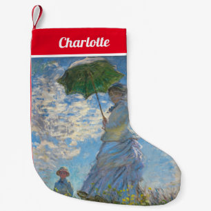 Claude Monet - Die Promenade, Frau mit Sonnenschir Kleiner Weihnachtsstrumpf