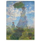 Claude Monet - Die Promenade, Frau mit Sonnenschir Klemmbrett (Rückseite)