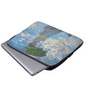 Claude Monet - Die Promenade, Frau mit Sonnenschir Laptopschutzhülle (Vorne Knopf)