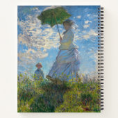 Claude Monet - Die Promenade, Frau mit Sonnenschir Notizblock (Rückseite)