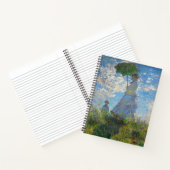 Claude Monet - Die Promenade, Frau mit Sonnenschir Notizblock (Innenseite)
