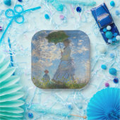 Claude Monet - Die Promenade, Frau mit Sonnenschir Pappteller (Party)