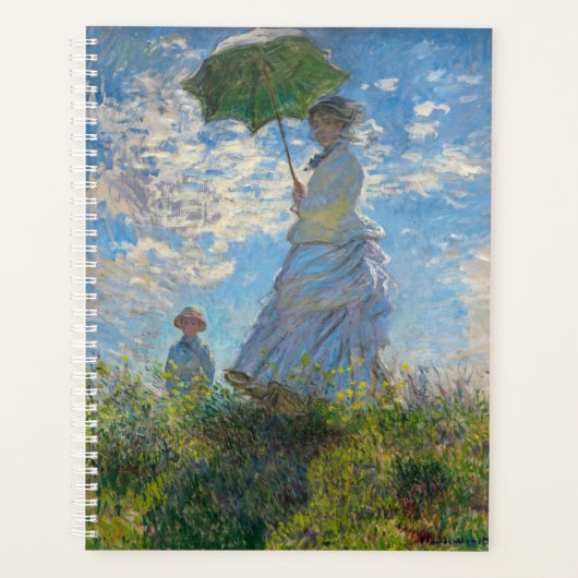 Claude Monet - Die Promenade, Frau mit Sonnenschir Planer (Vorderseite)