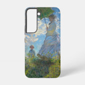 Claude Monet - Die Promenade, Frau mit Sonnenschir Samsung Galaxy Hülle (Rückseite)
