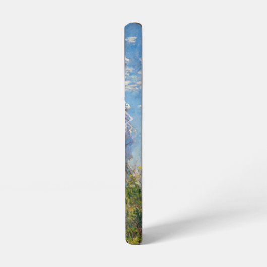 Claude Monet - Die Promenade, Frau mit Sonnenschir Samsung Galaxy Hülle (Linke Seite)